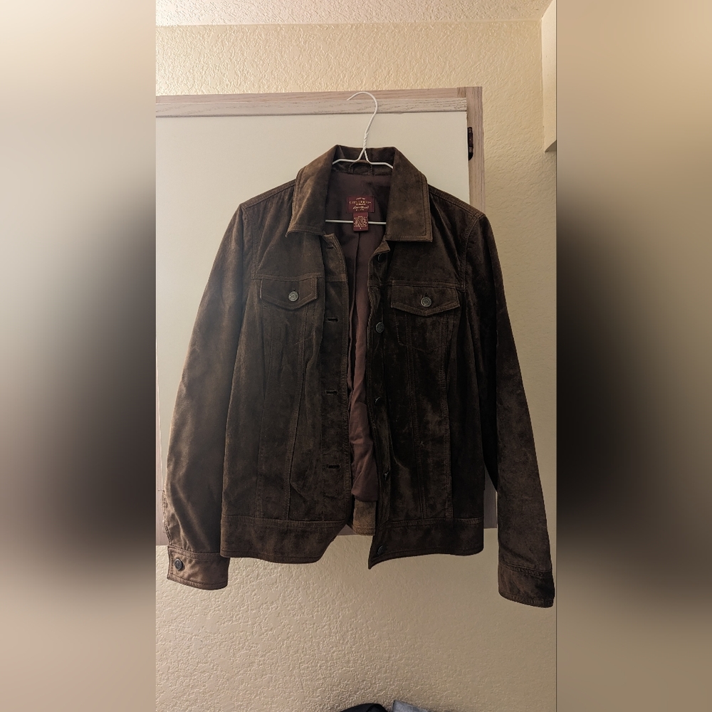 Eddie Bauer suede leather jacket